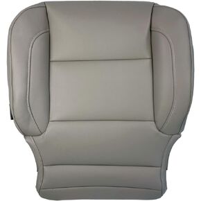 Carbhub Driver Bottom Leather Seat Cover Gray Fit for 2014-2019 GMC Sierra 1500, 2500HD SLT, SLE, Z71Fit for 2014-2019 Silverado 1500, 2500, 2500HD, 3500, 3500HD, LS, Z71, LT, Base, W/T