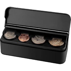 Coin Holder for Car,Portable Car Coin Holder for Multiple-Size Coins,Automatic Storage & Usage Car Change Holder Organizer Car Accessories InteriorFits Most Car Truck SUV (1PCS)
