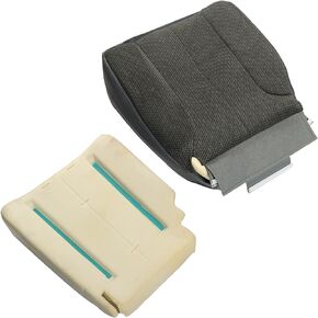 WFLNHB Front Driver Bottom Cloth Seat Cover and Foam Cushion Replacement for Dodge 2002-2005 Ram SLT ST 1500 2500