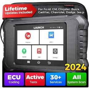 LAUNCH X431 Creader Elite 2.0 FGC Obd2 Scanner، أداة مسح ثنائية الاتجاه لسلسلة Ford/GM/Chrysler، ترميز ECU، تحديث FR-EE مدى الحياة، جميع تشخيصات النظام، أكثر من 100 خدمة، قارئ رمز OBD2 كامل