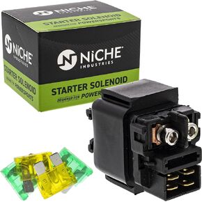 NICHE Starter Solenoid Relay Switch for Kawasaki 27010-0784 KLX250 KLR650 NINJA ZX10R Vulcan 500 1500