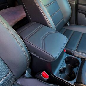 Car Center Console Armrest Cover for Mazda CX5/CX-5 Accessories 2024 2023 2022 2021 2018 2019 2020 Armrest Cover Dog Seat Arm Rest Box Lid Protector(Black LINE)