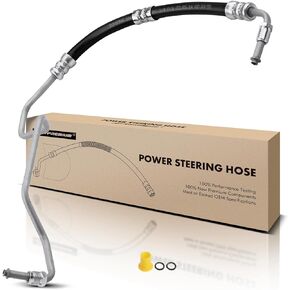 A-Premium Power Steering Pressure Hose Line Assembly Compatible with Buick LeSabre 2000-2005, Park Avenue 1999-2005, Riviera 1999 & Pontiac Bonneville 2000-2005, 3.8L, Pump to Rack/Gear