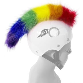 Soft Mohawk for Helmet Decoration Helmet Accessories 1PC for Motorcycle Bicycle Ski Helmet Velcro Reusable Design(Helmet Not Included)