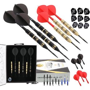 CUESOUL Jazz Plus Steel Tip Darts 21g with AK5 Dart Flight and All Darts Accessories