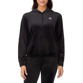 Fila Womens Velour Quarter Zip Hoodie