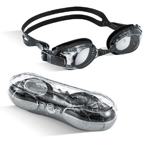 AUTOR Swim Goggles Short Sighted, Swimming Goggles, Short Sighted Swimming Goggles for Men Women Adult Junior