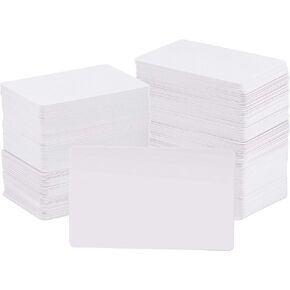 KOHAND 500 Packs 3.35 x 2.12 inches Blank PVC Cards, 15 Mil White CR80 PVC Cards, Graphic Premium Blank Cards, Compatible with Most Printers