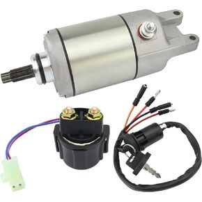 Starter w/Relay & Ignition Switch for Honda FourTrax TRX300 TRX300FW 1988-2000, 31200-HA0-773 31200-HA0-774 18337, FourTrax 300 Starter FourTrax TRX300 Starter FourTrax TRX300FW Starter in Kuwait