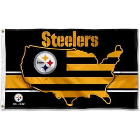 Pittsburgh Steelers Nation USA American Country 3x5 Flag