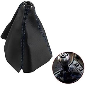 Universal Pu Leather Manual Automatic Gear Shift Knob Cover Shift Boot Shift Lever dust Cover with Black Seams