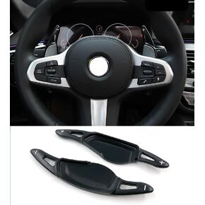 محول مجداف من سبائك الألومنيوم متوافق مع BMW (2018-2022، منصة G)، ناقل مجداف عجلة القيادة، مناسب لسلسلة 3 4 5 6 7 8 X3 X4 X5 X6 X7 Z4 (أسود)