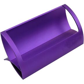 Desktop Innovative/Creative Q Shape Stainless Steel Business Name Card Holder (Purple)