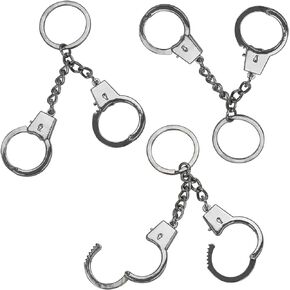 Iconikal Mini Handcuff Keychain, 3 Pack