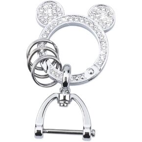 Crystal Rhinestone Keychain for Women, Cute Keychains Accessories for Girls, Bling Universal Key Chain Ring Clips for Car Keys,Key Holder for Keychain
