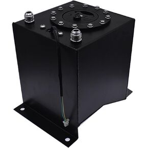 Aluminum Fuel Tank Black 2.5 Gallon Fuel Cell Tank 10L Street/Drift/Strip Racing Drift W/Level Sender