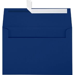 LUXPaper A8 Invitation Envelopes | Peel & Press | 5 1/2" x 8 1/8" | Navy Blue | 80lb. Text | 50 Qty