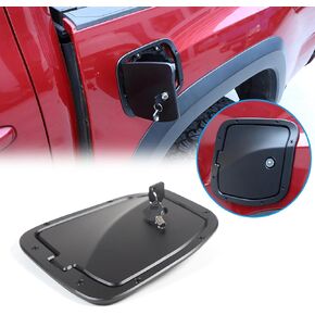 Fuel Tank Cap Replacement Anti-theft Lock Cap Compatible with Toyot@ Tacoma 2016-2022 Automotive Fuel Tank Gas Filling Cap Decoration, Gas Tank Door Cap with Lock