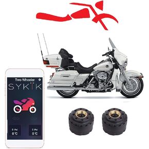 Sykik Rider Wireless tire Pressure Monitoring System for Motorcycles. Check Your tire Pressure While Riding (W/APP) for iPhone and iOS