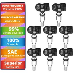 Autel MaxiTPMS MX Sensor 20pcs Dual Frequency 315/433MHz Metal Stem TPMS Sensor Universal Tire Sensor Programmed by TS401 TS408 TS501 TS508 TS601 TS608 MK808TS MX808TS MS906TS ITS600
