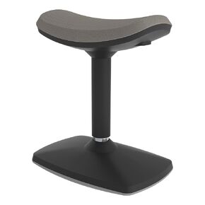 Learniture Adjustable-Height Active Motion Stool w/Saddle Seat - Flexible Seating for School Classroom, Office or Home - Gray (LNT-NUS500-GR-SO)