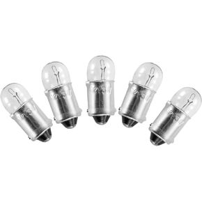 GOOFIT 12V 3W Mini Auto Indicator Bulbs Car Interio Lighting Instrument Lamp for Motorcycle(5 Pack)