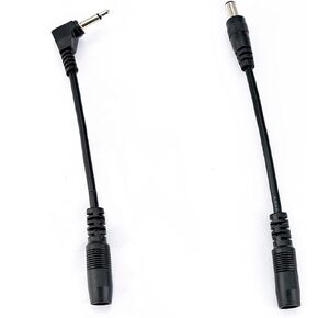 Musiclily Pro 9V Battery Clip Converter Power Cable Snap Connector 2.1mm 5.5mm Plug for Guitar Effect Pedals (Set of 5)