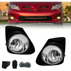Fog Lights For Toyota Corolla 2011 2012 2013 Fog Lamps Assembly 2PCS With Bezels Switch and Wiring Kit