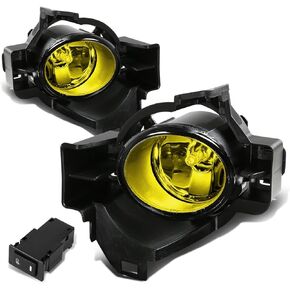DNA MOTORING FL-ZTL-134-CH Assembly Fog Light Driver & Passenger Side Enhance visibility [Compatible with 02-04 Altima / 03-07 Murano / 03-05 FX35 45]