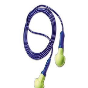 3M E-A-R by 3M 10080529180015 3M 318-1001 E-A-R Push-Ins Disposable Corded Earplugs, OSFA, Blue, One Size Fits All (Pack of 100)