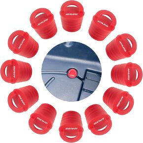 12 قطعة من قوابس الكاياك سكوبر، سدادة فتحات التصريف مع مقبض من السيليكون، سدادات كاياك عالمية للجلوس على قمة قارب الكاياك (أحمر) in Kuwait