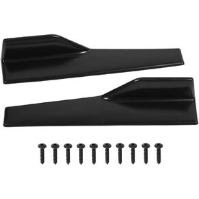 2 pcs Car Side Skirts Universal Glossy Black Side Skirt ABS Plastic Rocker Splitter Winglet Wings Canard Diffuser, Automotive Exterior