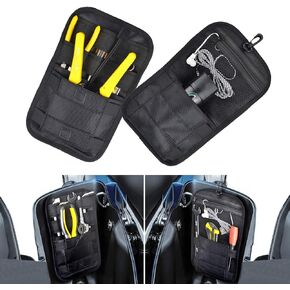 Goldfire Street Glide Storage Accessories, 2 Pack Saddlebag Liners Saddle Bag Side Organizer Storage Bag for 2014-2022 Touring Road King Road Glide Electra Glide Saddlebag Wall Organizers (Black)