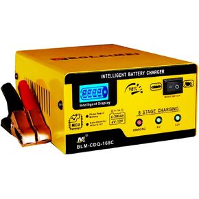6V and 12V Car Battery Charger, 15A Smart Battery Trickle Charger Maintainer, Pulse Repair Deep Cycle Battery Charger Automotive Desulfator for Car Motorcycle Truck Boat Lawn Mower Lead Acid Batteries