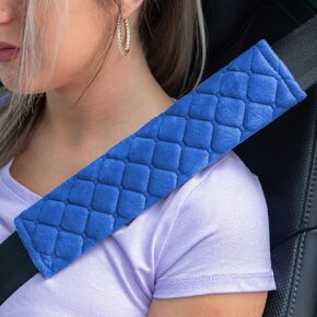2Pcs Car Seat Belt Cover Pads, Shoulder Seatbelt Pads Cover, Safety Belt Strap Shoulder Pad for Adults and Children (Beige)