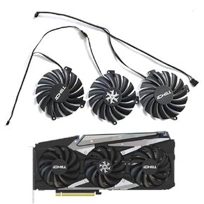 CF-12915S CF-12910S 85MM 4PIN RTX3060 RTX3070 RTX3080 GPU Cooler for INNO3D RTX 3070 3070Ti 3080 3080Ti 3090 ICHILL X4 OC Graphics Card Cooling Fan