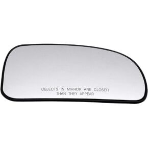 Passenger Side Mirror Glass Assembly With Plastic Backing Plate (Non-Heated) Compatible with Chevy Trailblazer, GMC Envoy, Buick Rainier, Oldsmobile Bravada, Isuzu Ascender, Saab 9-7x