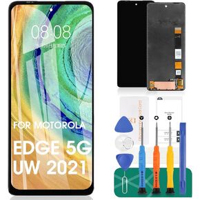 for Motorola Edge 5G UW 2021 LCD Screen for Motorola Moto Edge 2021 Screen Replacement for Moto Edge 5G UW 2021 LCD Display XT2141 Touch Digitizer Assembly Xt2141-1 Xt2141-2 Xt2141DL Repair Kits