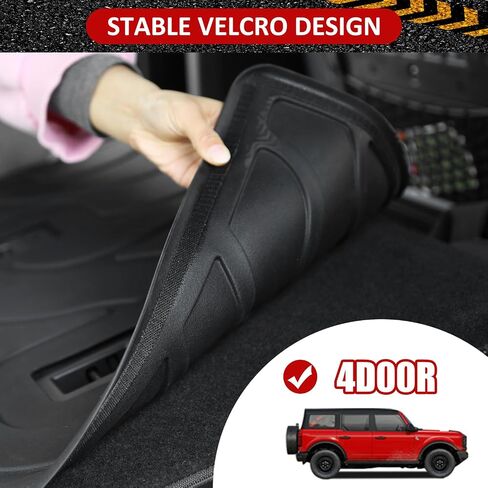 Bestview Rear Seat Back Cover for Ford Bronco 4 Door 2021 2022 2023 2024, Premium Injection Molding TPE, 4PCS Dog Seat Liner fit Bronco,Bronco Interior Accessories,Not for Sport in Saudi Arabia