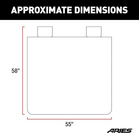 ARIES 3146-09 Seat Defender 58-Inch x 55-Inch Black Waterproof Universal Bench Car Seat Cover Protector in Saudi Arabia