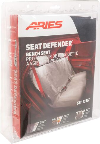 ARIES 3146-09 Seat Defender 58-Inch x 55-Inch Black Waterproof Universal Bench Car Seat Cover Protector in Saudi Arabia