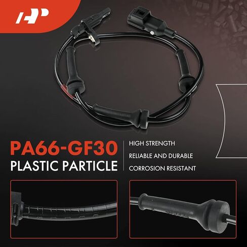 مستشعر سرعة العجلات A-Premium ABS متوافق مع موديلات Land Rover - Range Rover Evoque 2013-2016 L4 2.0L - السائق الخلفي أو جانب الراكب، استبدال # LR082224، LR024208 in Kuwait