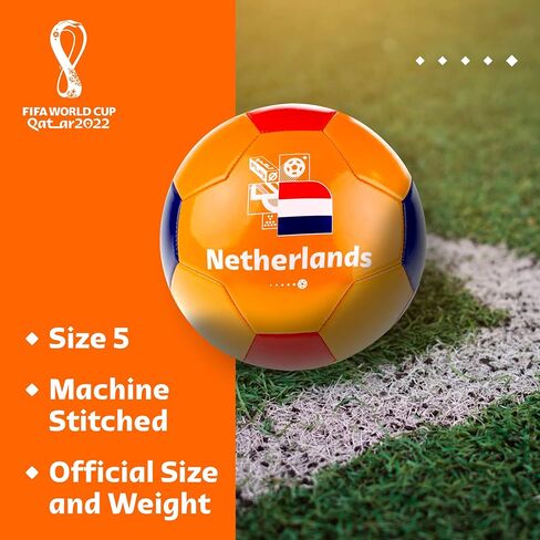 Capelli Sport FIFA World Cup Qatar 2022 Soccer Ball Souvenir Display, Officially Licensed Futbol for Youth and Adult Soccer Players in Saudi Arabia