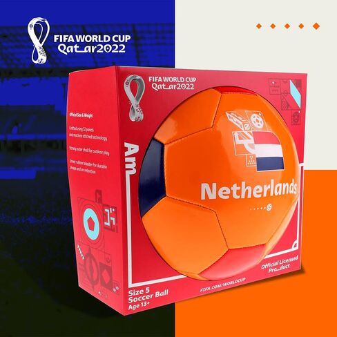 Capelli Sport FIFA World Cup Qatar 2022 Soccer Ball Souvenir Display, Officially Licensed Futbol for Youth and Adult Soccer Players in Saudi Arabia