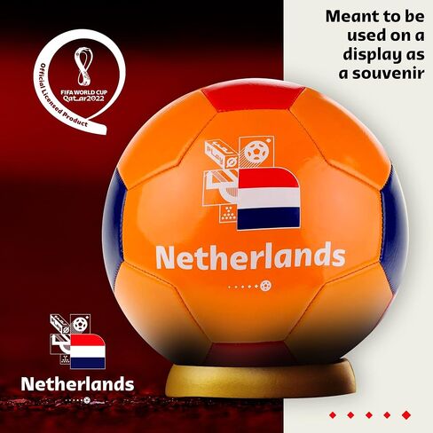 Capelli Sport FIFA World Cup Qatar 2022 Soccer Ball Souvenir Display, Officially Licensed Futbol for Youth and Adult Soccer Players in Saudi Arabia