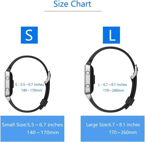 Fitbit Blaze Watch Bands, 8PCS Soft Silicone Watch Band for Fitbit Blaze Smartwatch Replacement Blaze Bands for Women Men in Kuwait