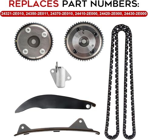 PUENGSI Engine Timing Chain Kit Compatible with 2012-2014 Hyundai Elantra 1.8L Sonata I40 2.0L, 2013 Hyundai Elantra Coupe 1.8L, 2014-2016 Kia Forte Forte Koup 1.8L Soul 2.0L Forte & More in Saudi Arabia