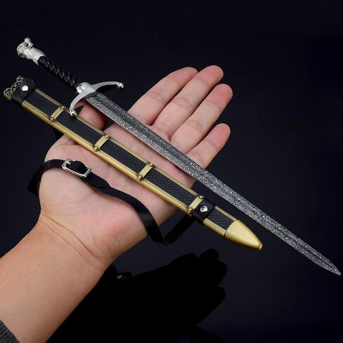 جون سنو Longclaw السيف حصلت 30 سنتيمتر/12 "المعادن الجماعية السيف نموذج عمل الشكل الفنون اللعب جمع هدية لوازم الحفلات مكتب الديكور in Kuwait