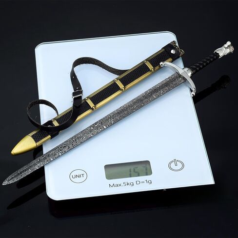 جون سنو Longclaw السيف حصلت 30 سنتيمتر/12 "المعادن الجماعية السيف نموذج عمل الشكل الفنون اللعب جمع هدية لوازم الحفلات مكتب الديكور in Kuwait