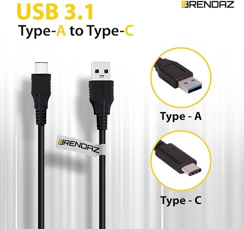 كابل USB (USB C) بيانات الطاقة والمزامنة متوافق مع كاميرا FUJIFILM GFX100 II متوسطة الحجم بدون مرآة، كاميرا X-T5 بدون مرآة (USB C إلى A) in Kuwait